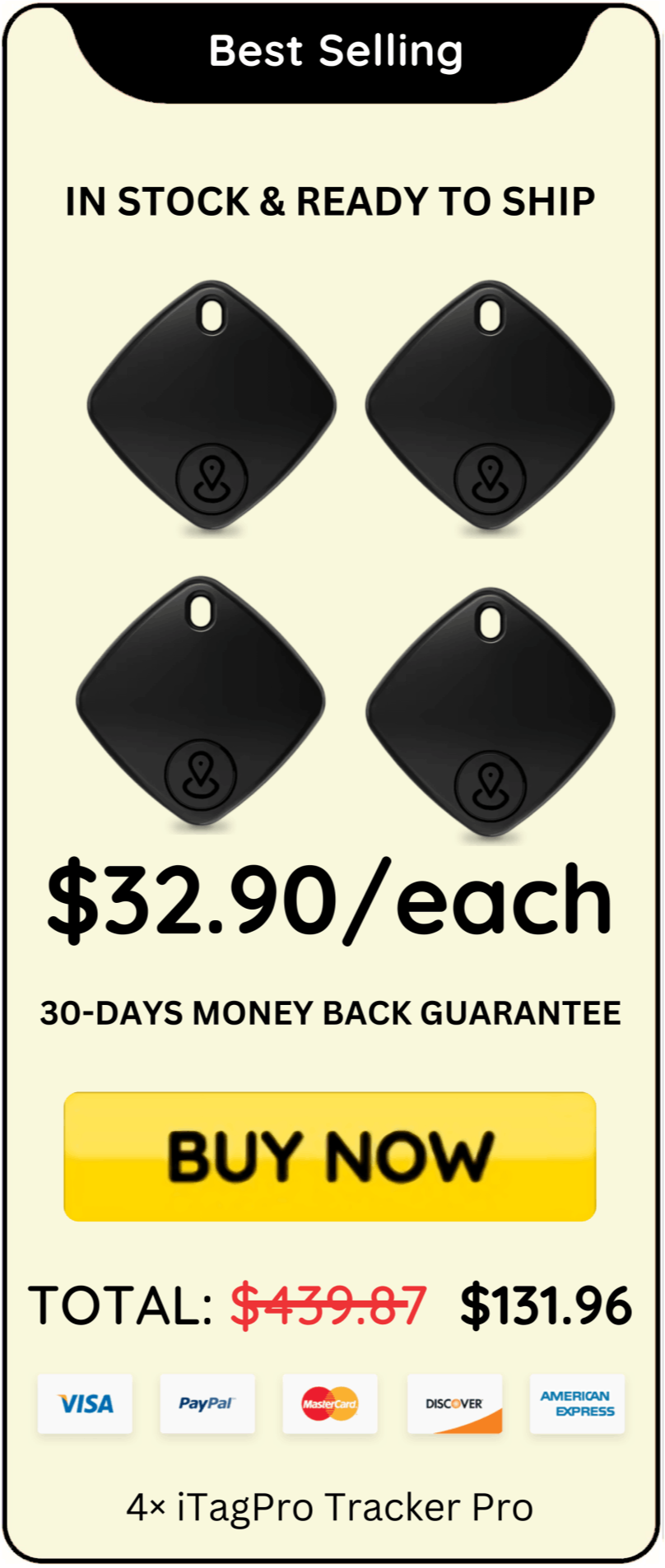 iTagPro Tracker package offer price 